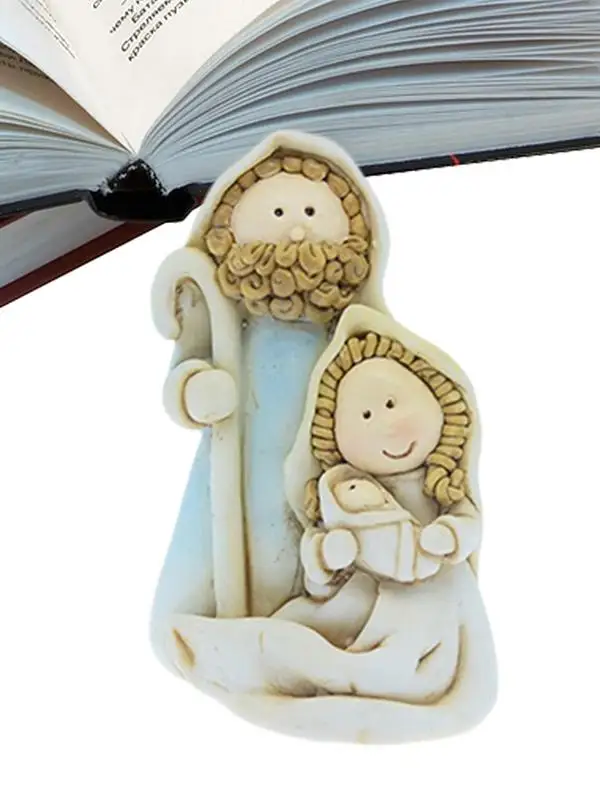 Escena de Natividad tradicional, adorno de resina, estatua de pesebre reutilizable, juegos de adornos de estatuilla para salas de exposición - imagen 3