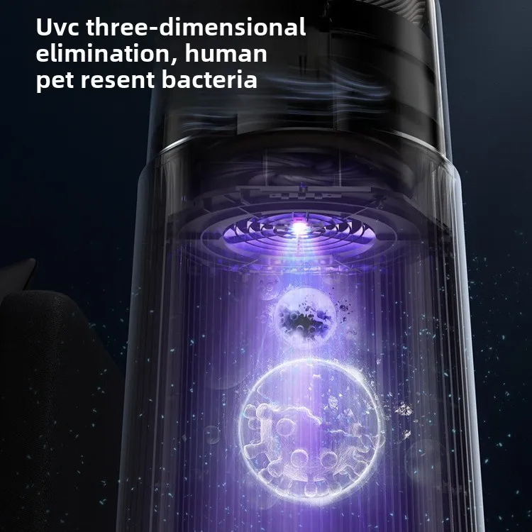 Purificador de aire recargable para mascotas, máquina de purificación de desodorante para el hogar, absorbe el vello flotante, elimina los olores, productos para mascotas - imagen 2