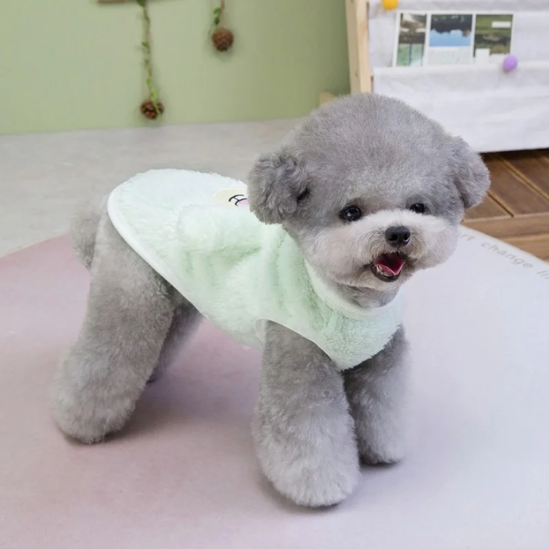 Ropa para perros, sudaderas con capucha cálidas de invierno para perros, jerséis con estampado de animales para cachorros, Sudadera con capucha para gatos sólidos, sudaderas para mascotas, disfraz para perros Chihuahua - imagen 2