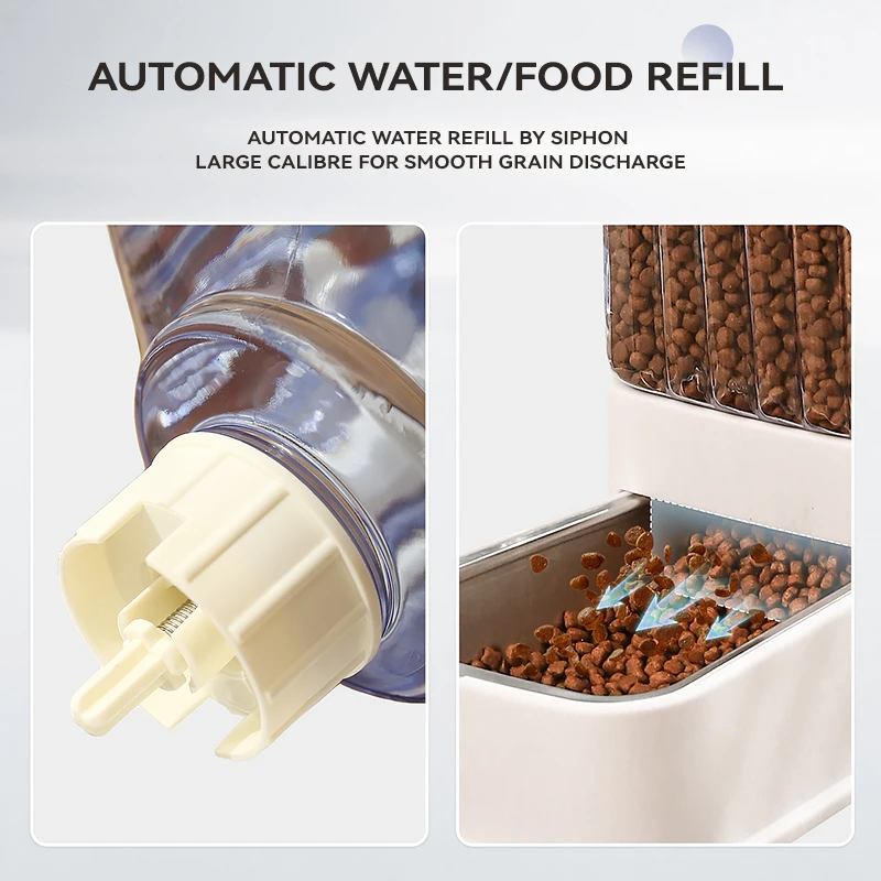 HOOPET-cuenco para fuente de agua para perros y gatos, alimentador automático, suministro de 7 días, Base antideslizante de gran capacidad, desmontable, fácil de limpiar, Material seguro St - imagen 4