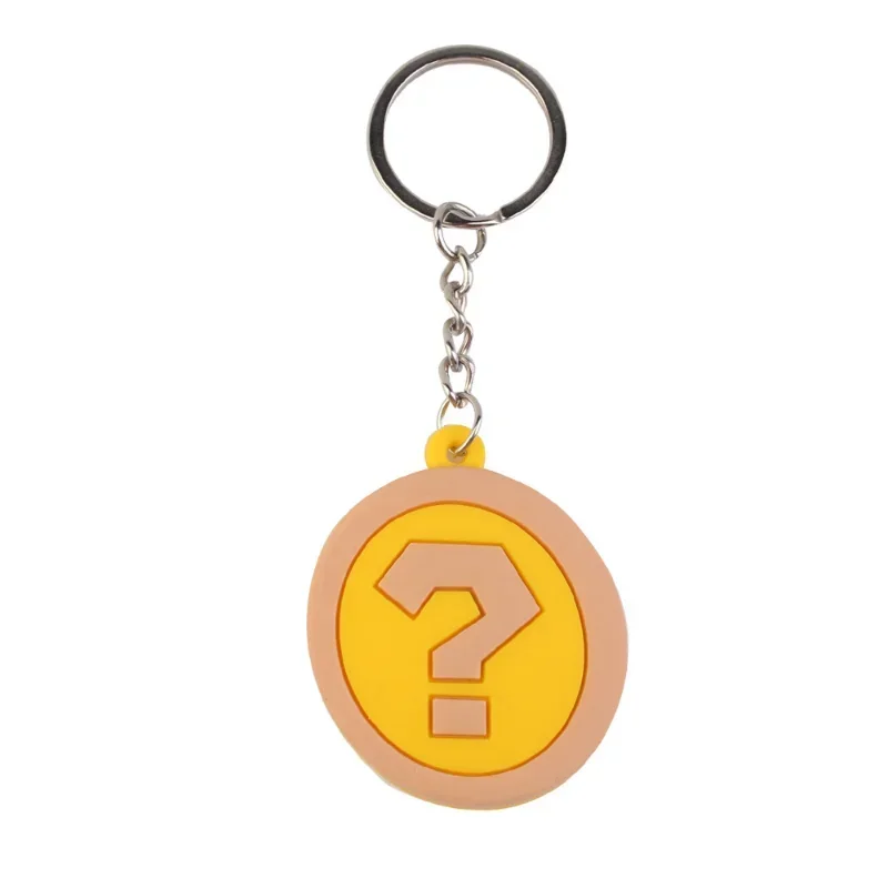 10 Uds Super Marios Bros llavero Anime mochila colgante Luigi juego de dibujos animados lindo llavero de coche DIY juguete bolsa decoración encantos regalos - imagen 4