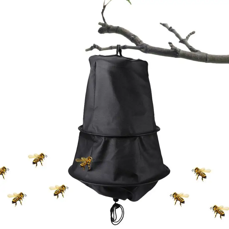 Trampa para enjambre de jaula de abeja, trampa para enjambre impermeable, atrapamoscas negro, a prueba de viento, equipo de apicultor compacto, herramienta de apicultor ligera - imagen 2