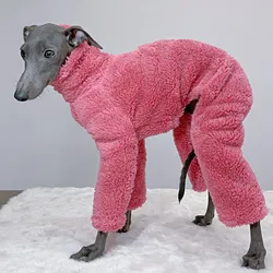 Mono de invierno para perros galgo y Whippet – Cuello alto suave
