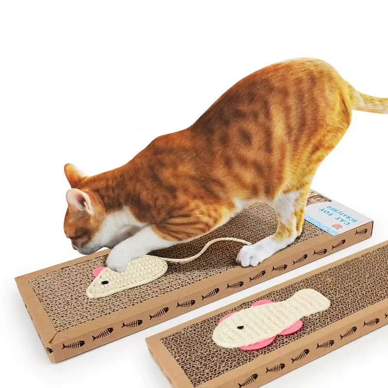 Planche à Gratter en Polymère pour Chat, Grattoir en Carton, Jouets à Griffes de Meulage, Protecteur de Meubles, Accessoires pour Animaux de Compagnie - imagen 2
