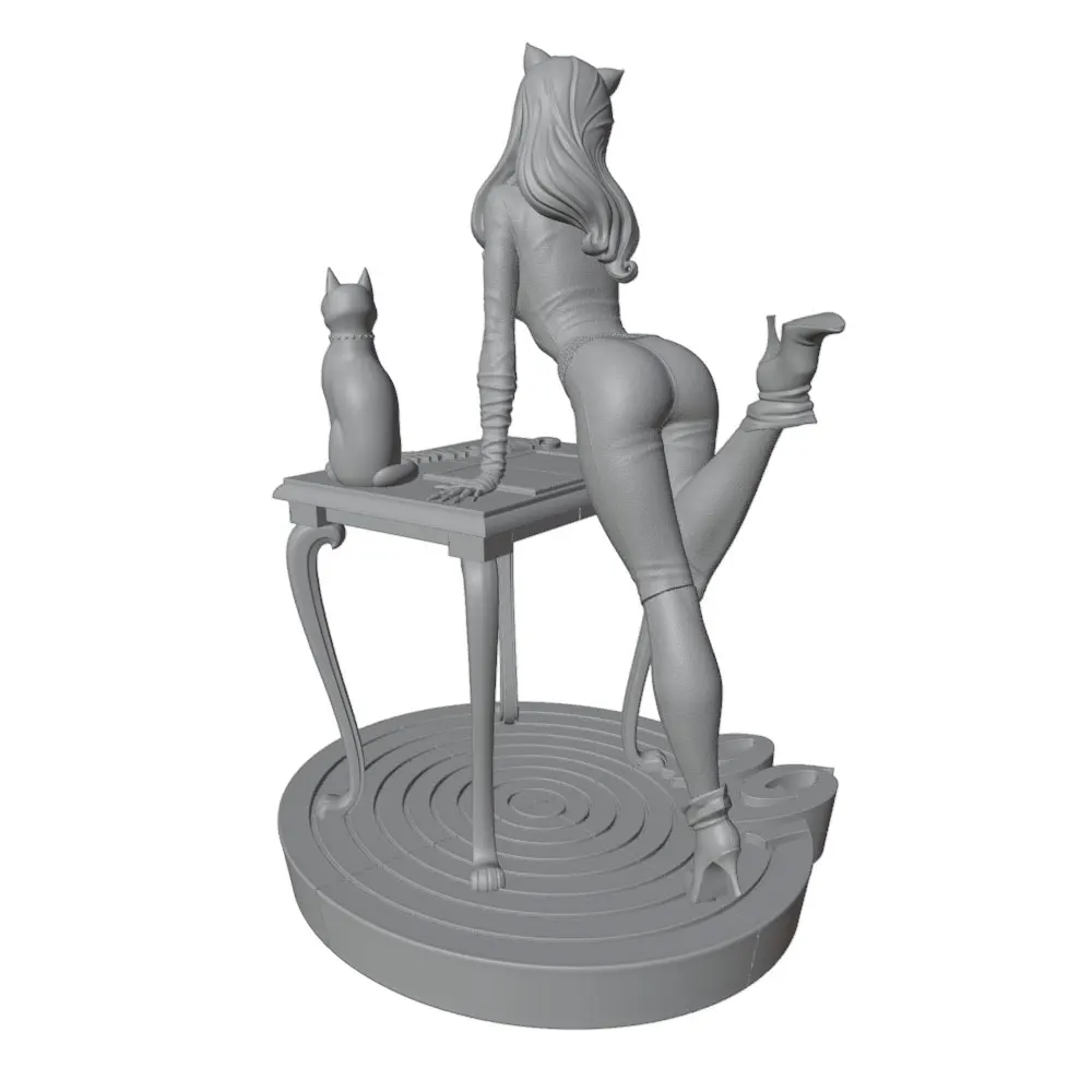 Kit resina 3D DIY decorativo modelo gris sin montaje, listo para crear - imagen 5