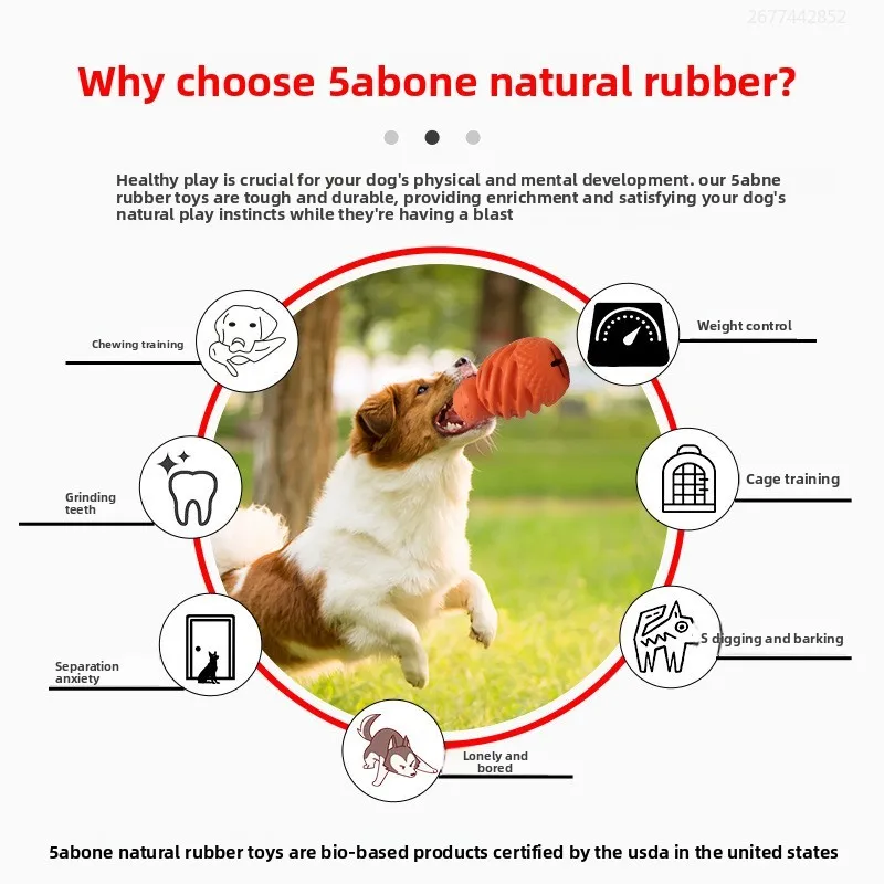 Juguete para masticar mascotas, molares de fugas, limpieza, entrenamiento de dientes, juguete de goma para perros, productos para perros, animales pequeños interactivos Diy al aire libre - imagen 5