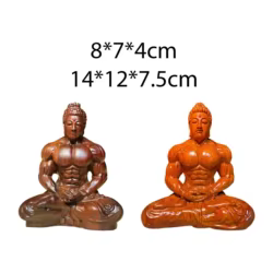 Figura Buda de madera para oficina y dormitorio - Decoración zen