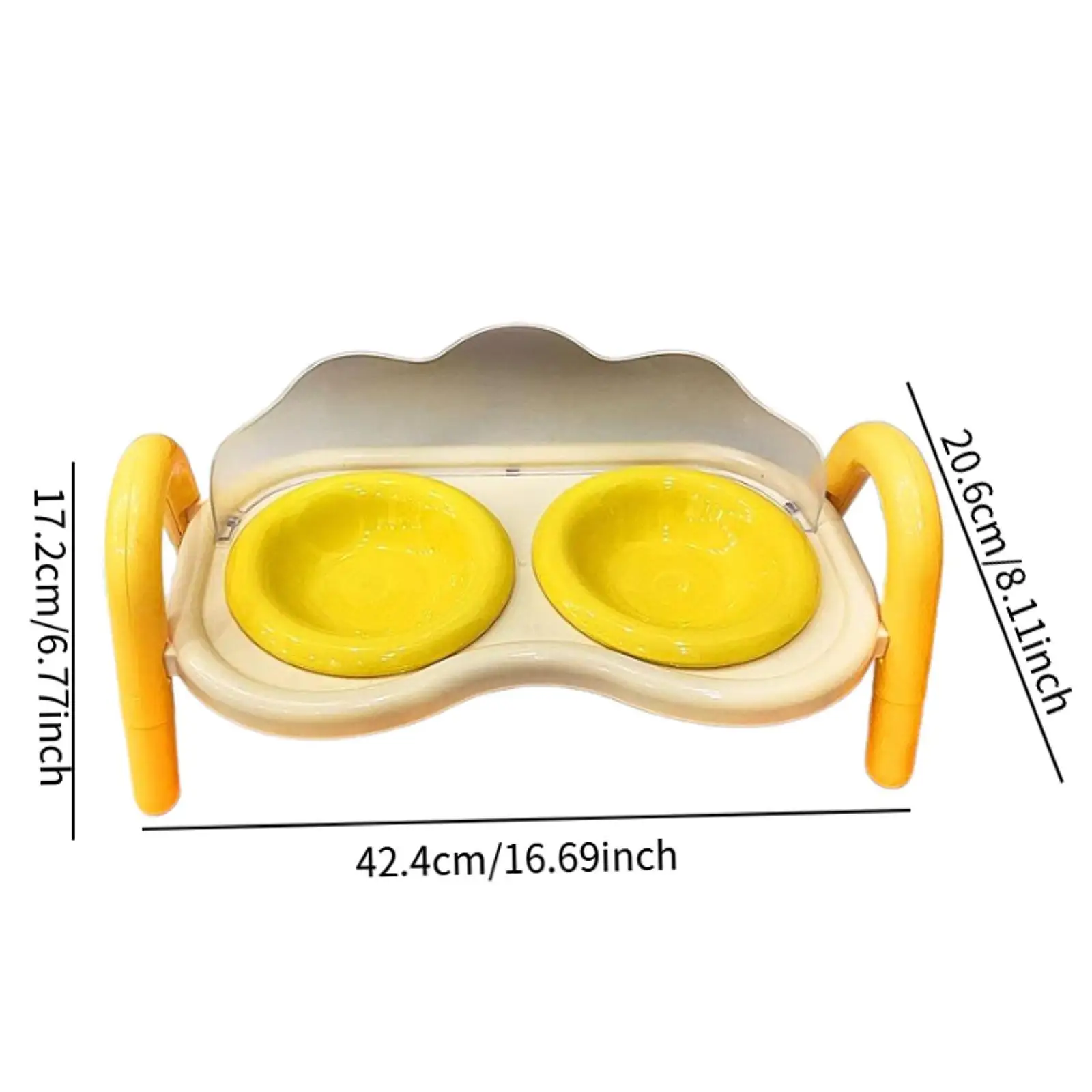 Raised Cat Bowls for Food and Water Portable for Puppy Kitten Cat Dishes