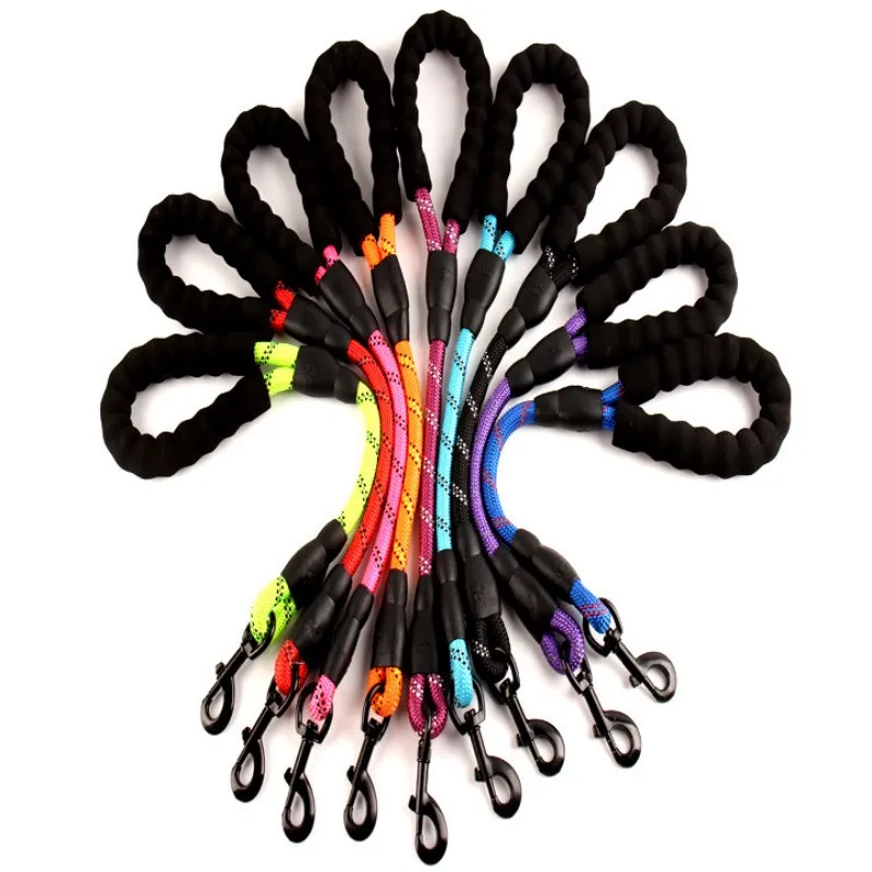 Correa para perro, correa corta para perros, correas reflectantes para perros, correas con mango cómodo para caminar, cuerda impermeable para mascotas, suministros para mascotas - imagen 2