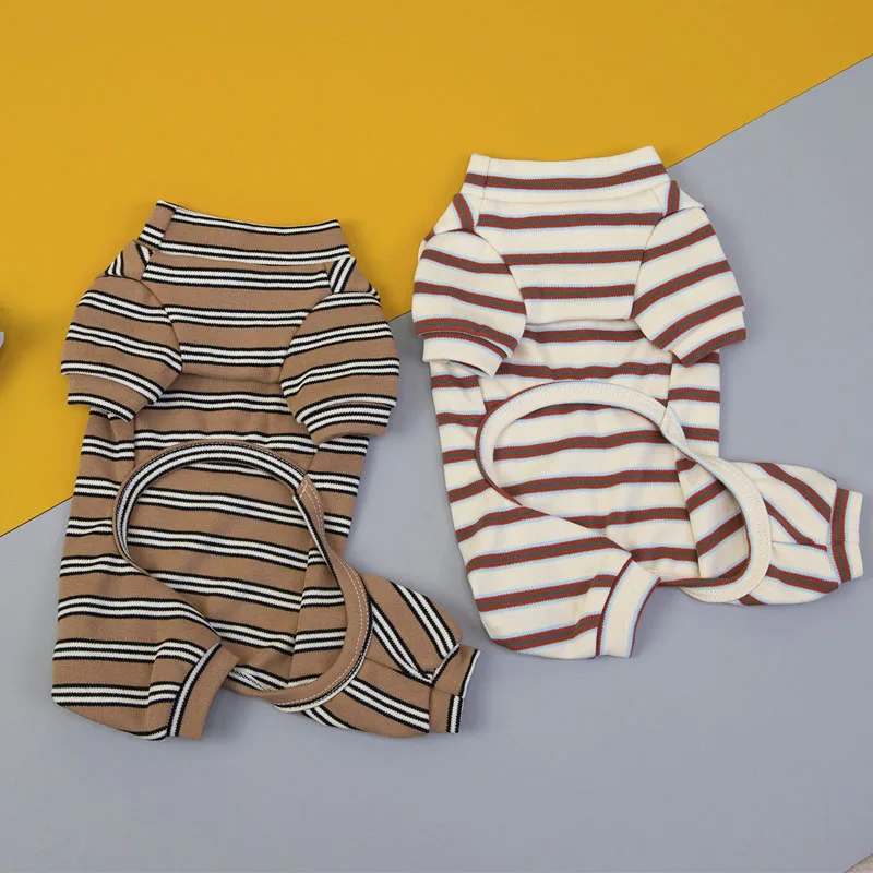 Ropa para perros de primavera y otoño, disfraz de tiras suaves, pijamas con cuello redondo, monos para perros pequeños, mono para cachorros Chihuahua Dachshund - imagen 2