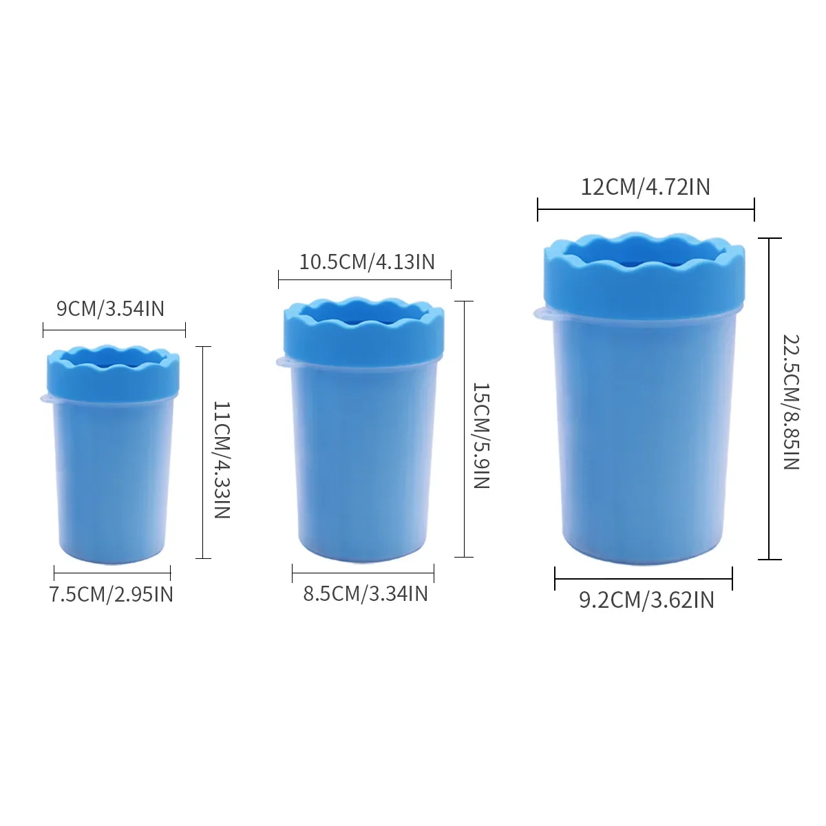 Taza para lavar los pies de mascotas, artefacto para lavar los pies de perro, taza para lavar las garras de silicona portátil, productos de limpieza para mascotas, taza para limpiar los pies - imagen 4