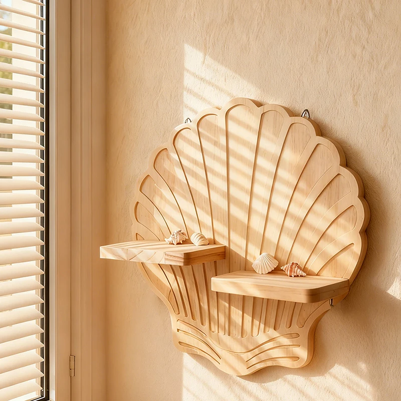 Macetero de pared con forma de concha marina para gatos y perros - imagen 2