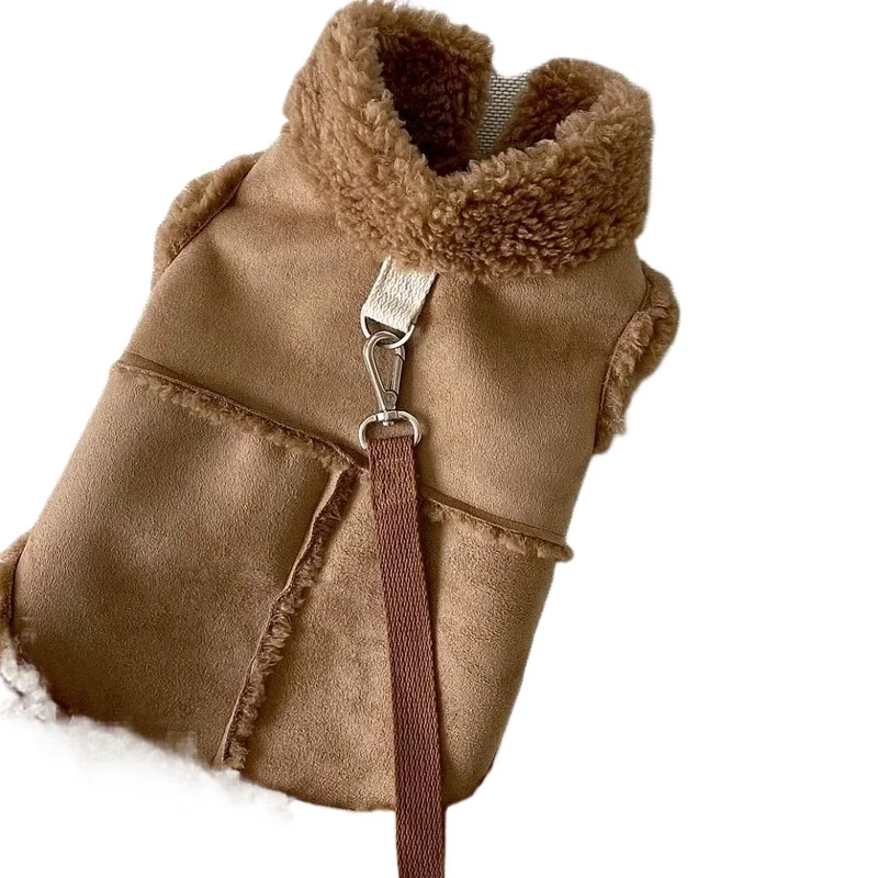 Chalecos para perros, ropa cálida de felpa para invierno, chaquetas para perros pequeños y medianos, ropa para cachorros, ropa para perros Yorkshire Terrier - imagen 5