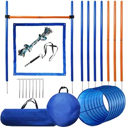 Kit agility perros 7 piezas – Obstáculos y túnel de entrenamiento