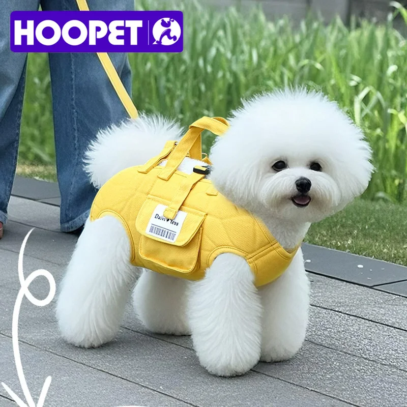 Portabebés para perros HOOPET, portabebés manos libres para mascotas, bolso plegable ligero con correa incorporada, malla transpirable para perros pequeños