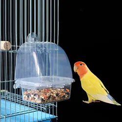 Alimentador para pájaros y loros – Jaula colgante sin enredos