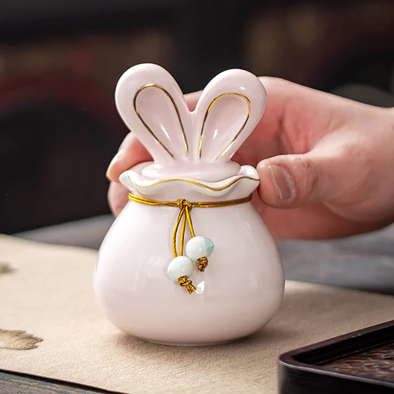 Mini urna de cerámica pintada a mano para mascotas, conmemorativa personalizada grabada para recuerdo de cenizas de perros y gatos, jarrón de cremación para mascotas pequeñas ​ - imagen 4