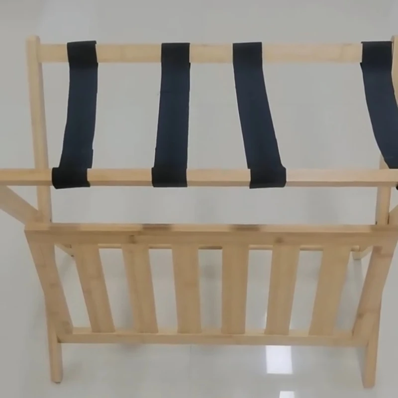 Estante plegable Nanzhu natural para almacenamiento – Organizador de hogar