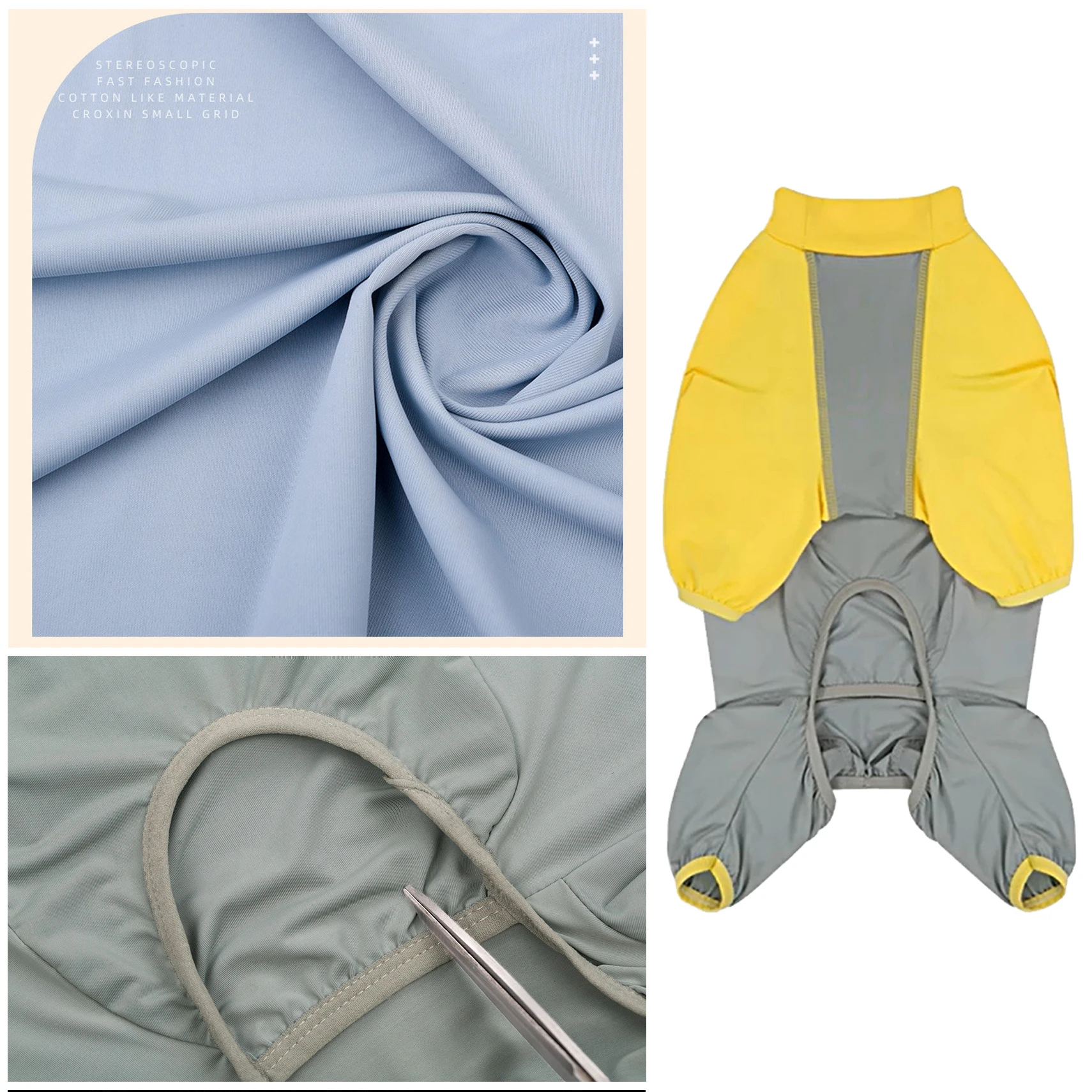 Mono suave para perros 2XL-8XL, traje para todas las estaciones, cubierta de cuerpo completo anticaída, pijamas para mascotas, monos para perros medianos y grandes, hombre y mujer - imagen 4