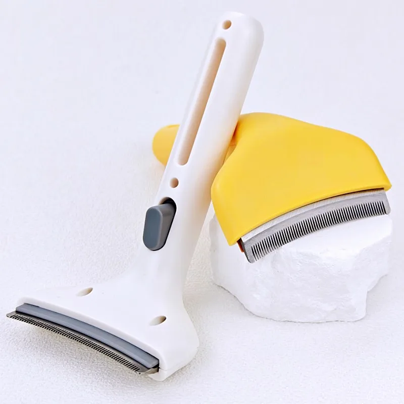 Cepillo peine con cuchilla para perros: removedor de pelo automático - imagen 2