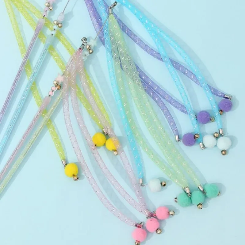 Juguete para gatos, bola de lana, juguetes de cuerda para gatos, palo de rompecabezas, alambre de acero, juguetes interactivos para gatos, pelota resistente a mordeduras, divertido juguete para gatos con campana - imagen 5