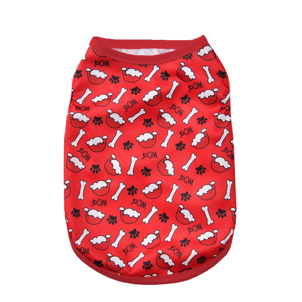 Ropa para perros, camiseta navideña para mascotas para perros pequeños y medianos, gatos, verano, transpirable, suave y acogedor, chaleco para cachorros, abrigo, trajes para Chihuahua y Pug - imagen 3