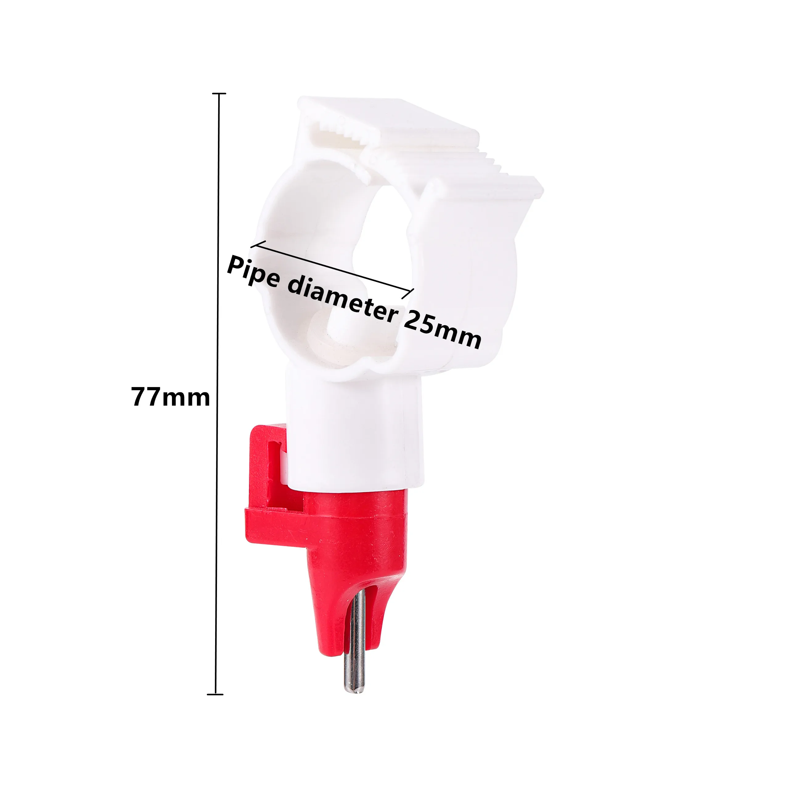 Bebedero 360 grados para pollos tipo gallinero con clip de tubo PVC - imagen 5