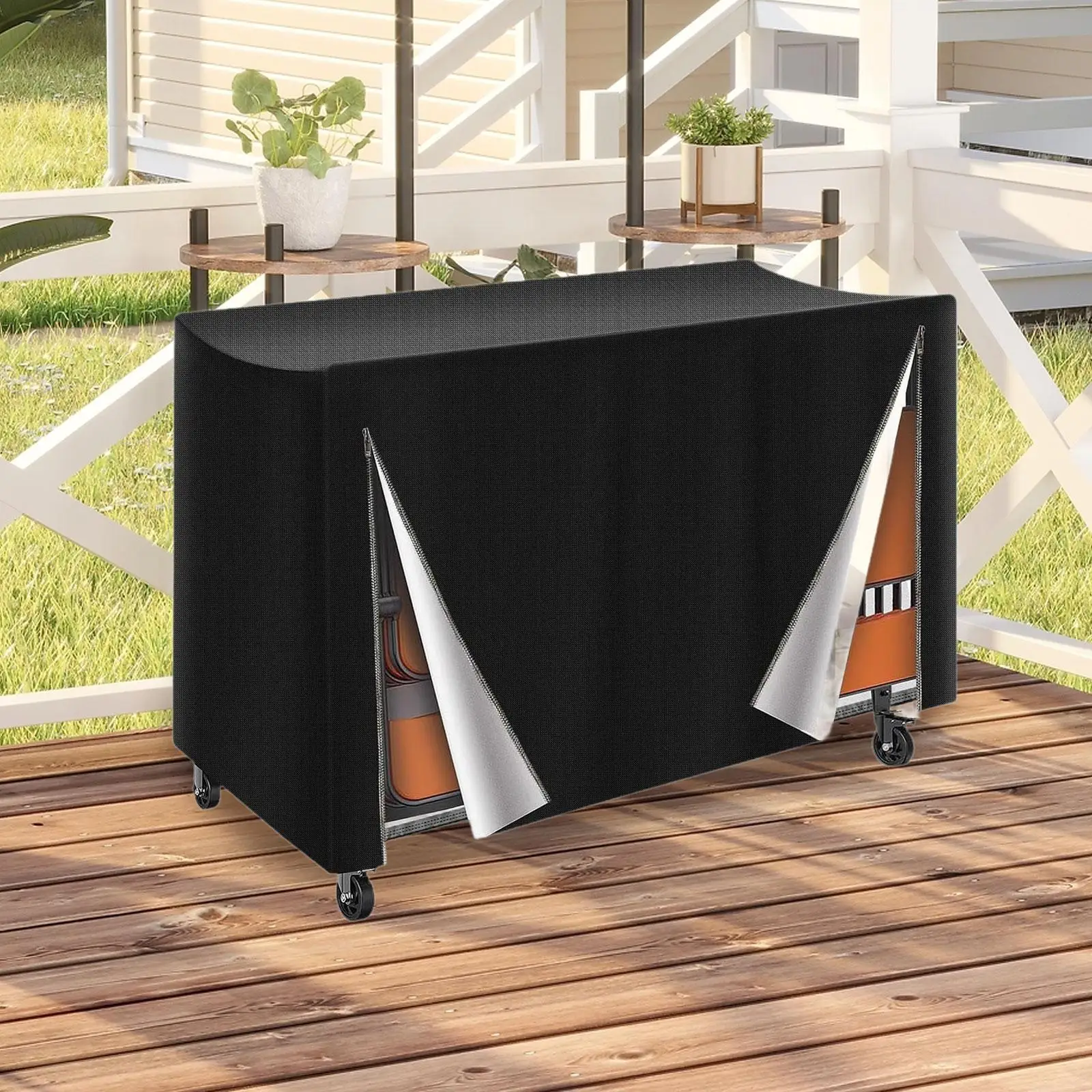 Folding Chair Rack Cover, Zipper with Drawstring, Sturdy, Folding Chair Storage Bag, Heavy Duty Waterproof Folding Chair Rack Cover, Zipper with Drawstring, Sturdy, Folding Chair Storage Bag, Heavy Duty Waterproof