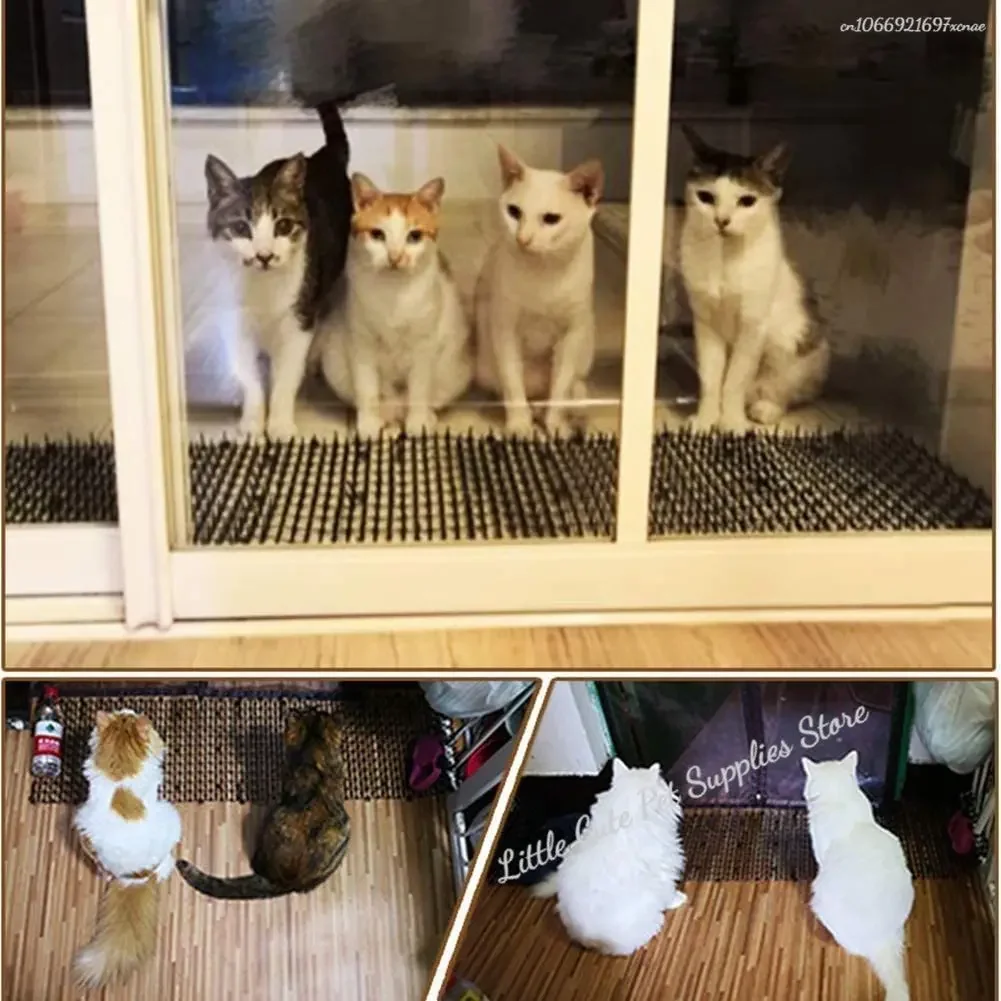 Esterilla de Espina de gato para perro, suministros para exteriores, esterilla de expulsión, protege las plantas - imagen 5