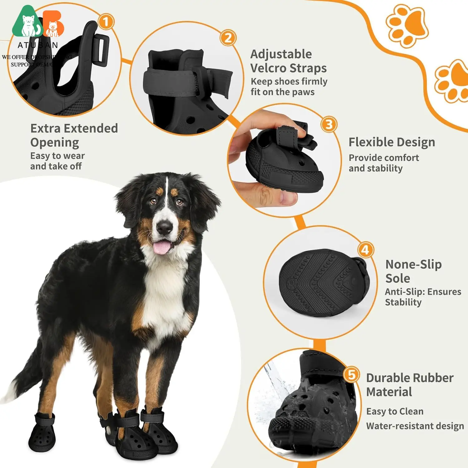 Botas para perros impermeables y transpirables para pavimento caliente - imagen 3
