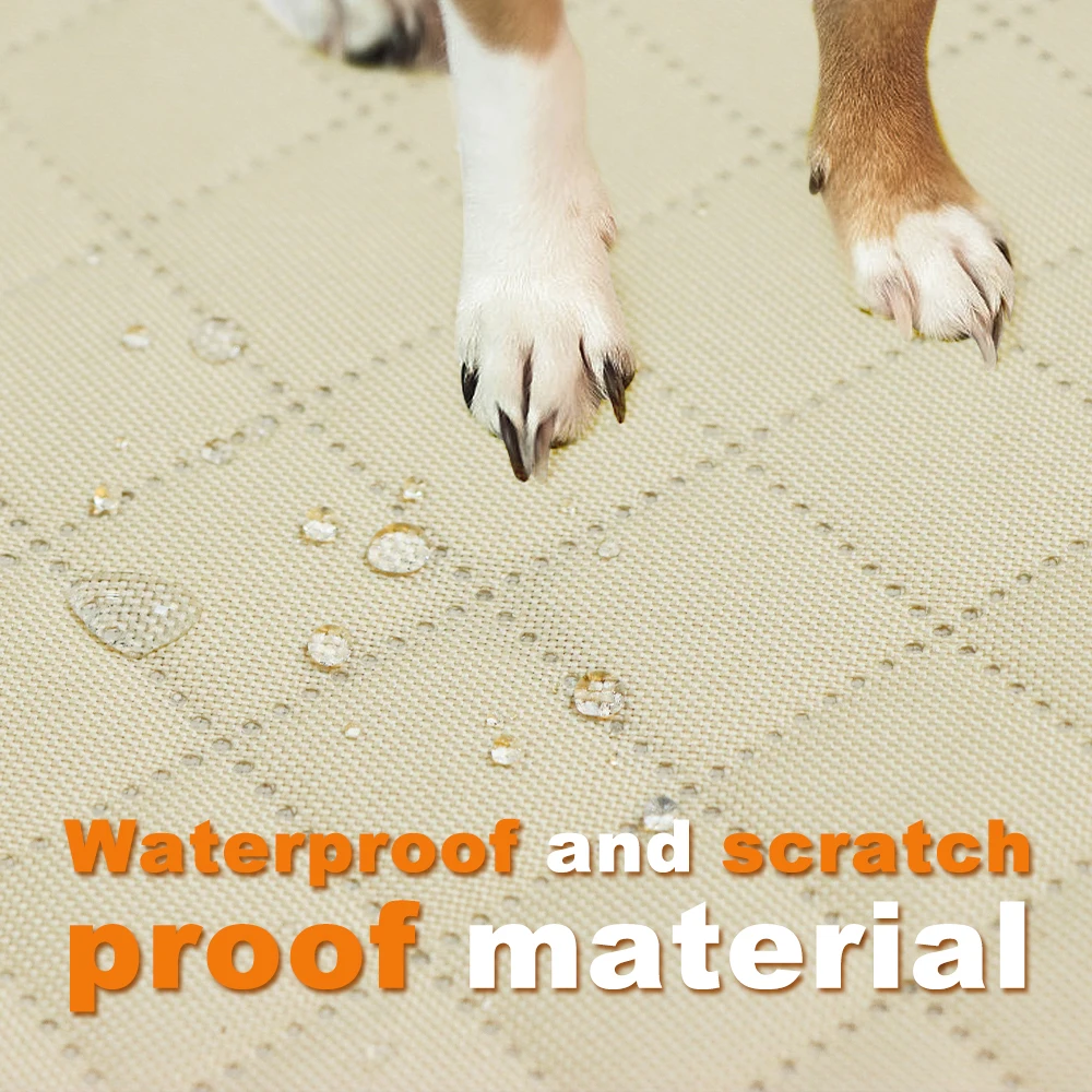 Extensor de asiento trasero de coche para perros, fundas para asiento trasero de mascotas con fondo duro, Protector de seguridad, tapete portador de hamaca, suministros impermeables para perros - imagen 5