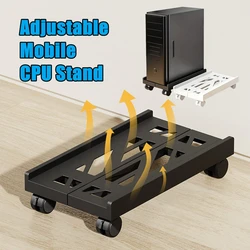 Soporte CPU con ruedas para escritorio – Estante móvil organizador