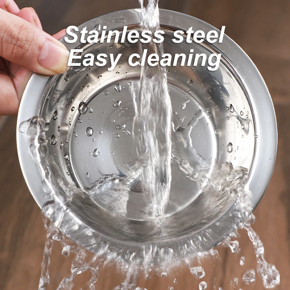 Cuenco doble de pie para mascotas de acero inoxidable S/M/L, a prueba de caídas y duradero, 1 ud. Línea de cuencos para perros con marco de hierro para perros y gatos - imagen 5