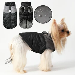 Chaqueta cálida para perros pequeños y medianos,impermeable,aro en D