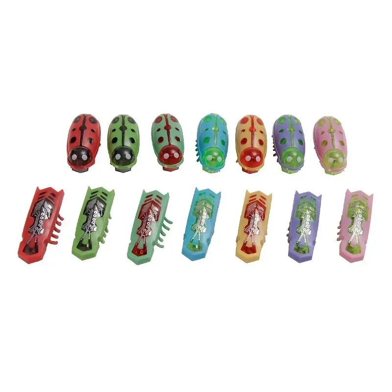 Mini batería operada Escape insecto vibración divertido gato insecto Robot mariquita gatos juguete automático eléctrico insectos juguetes para cucarachas - imagen 5