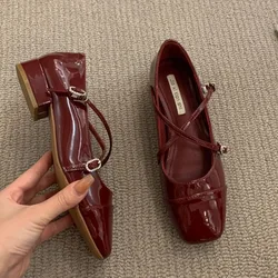 Zapatos Mary Jane para perros pequeños - estilo ballet con hebilla