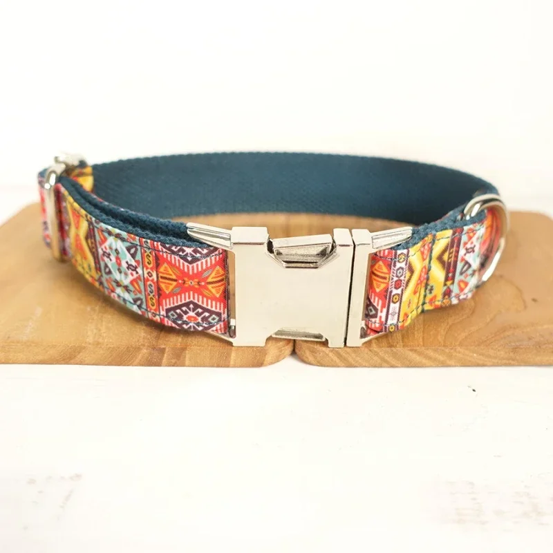 Collar de perro personalizado con grabado gratuito, correa para mascotas a juego, hebilla de contactos personalizados, Collar para mascotas Maya