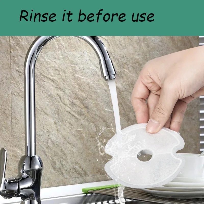 Filtros de repuesto de carbono para fuente de agua, bebedero para gatos de acero inoxidable 304, 4 paquetes de filtros, suministros para mascotas - imagen 5