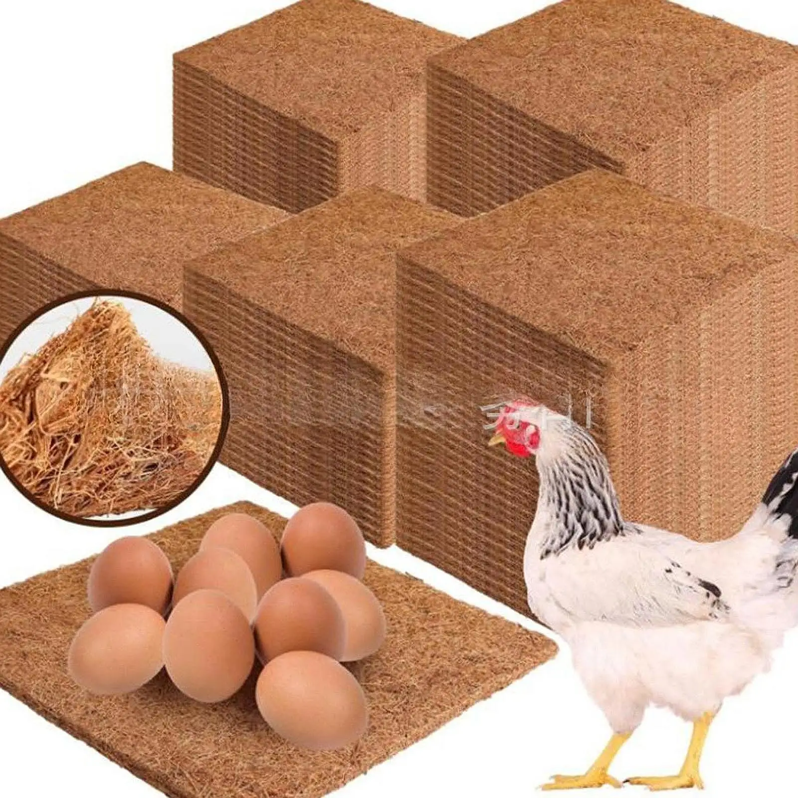 6 Pieces Laying Pads Multifunctional Soft Poultry Supplies Hen Nest Mats
