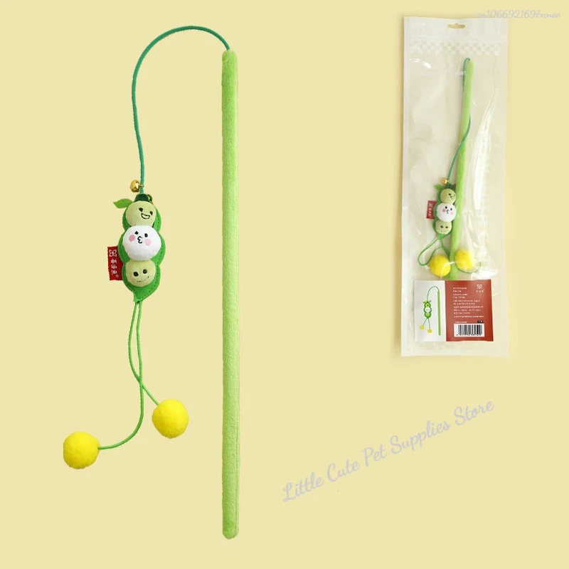 Varita interactiva para gatos, juguete para gatitos, varilla colorida divertida, varita para gatos, juguetes de madera para gatitos, palo interactivo, suministros para gatos - imagen 5