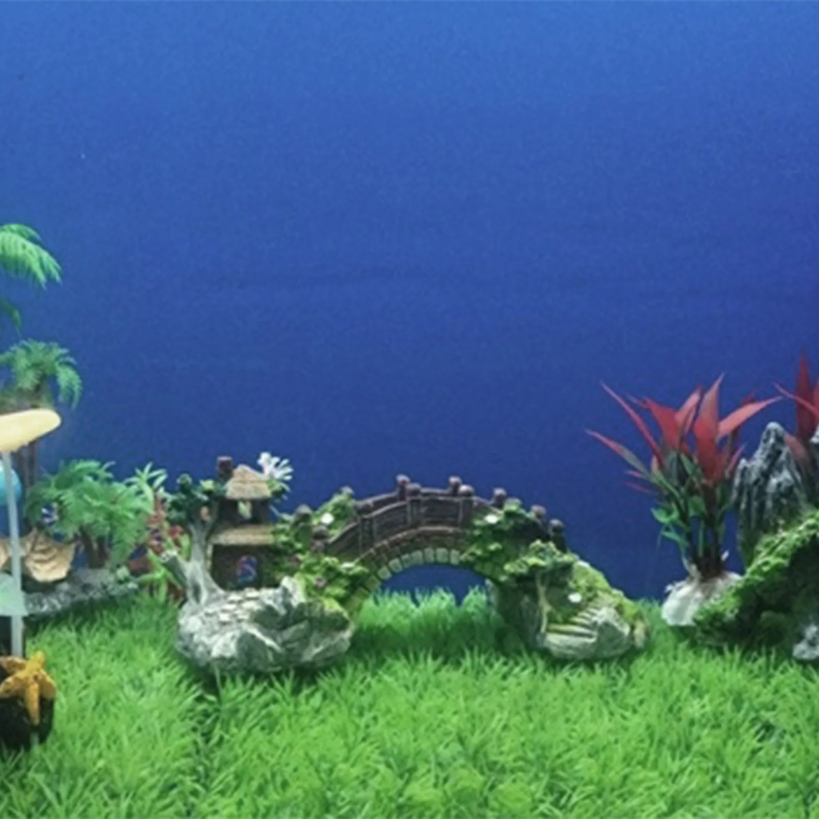 Puente artificial de resina para pecera – Refugio y decoración peces - imagen 4