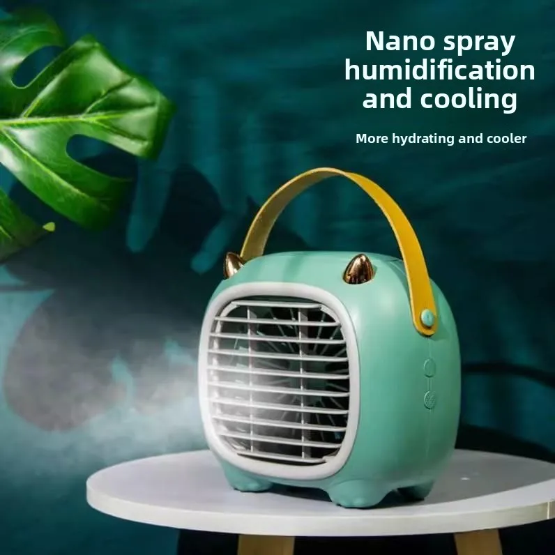 Mini aire acondicionado para cachorros y perros, artefacto de refrigeración de verano, ventilador con jaula para perros anticalor, se puede colgar, productos para mascotas - imagen 3