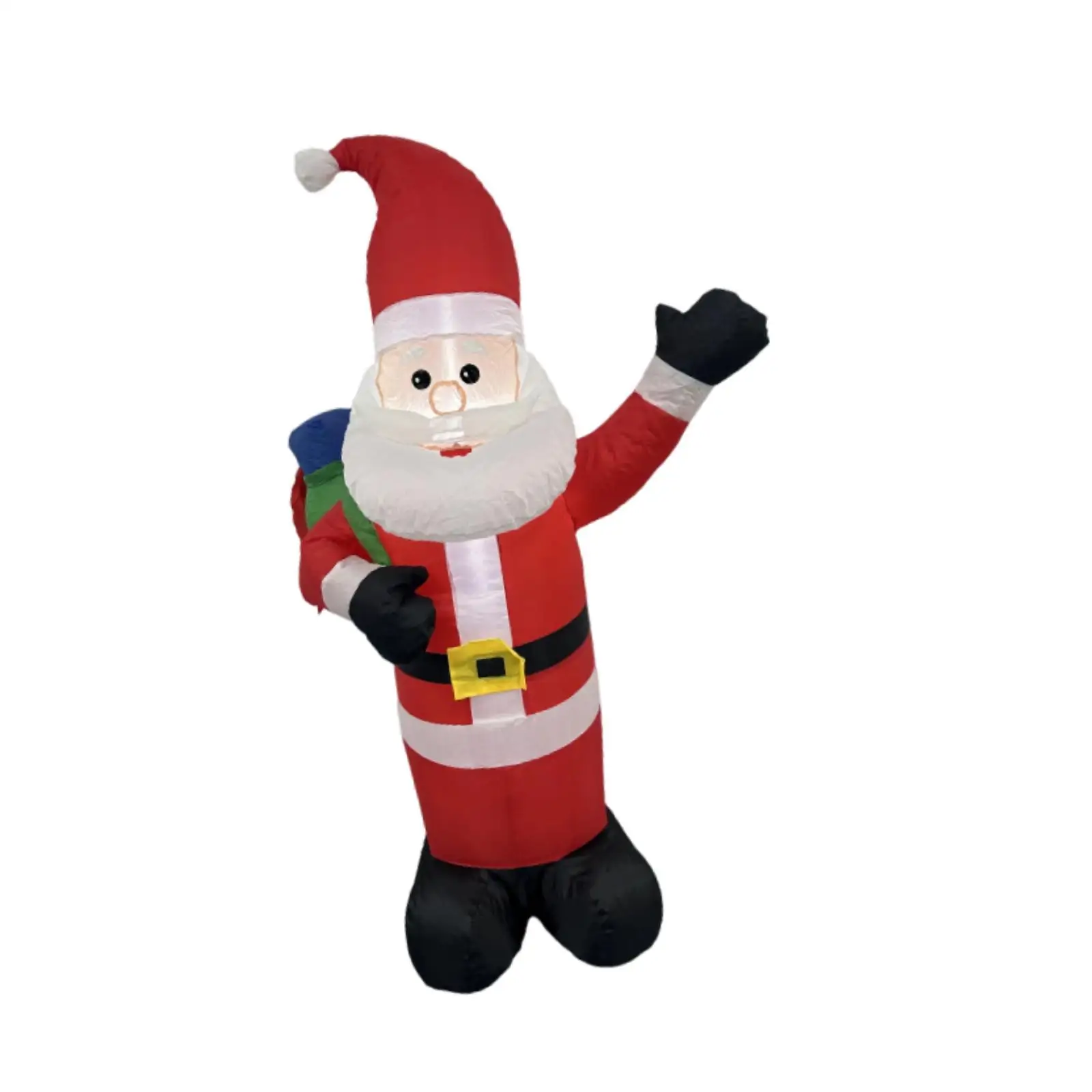 Decoración navideña inflable de Papá Noel, suministros adorables iluminados para fiestas, adorno único gigante, accesorios para fotos para patio trasero de Navidad - imagen 2