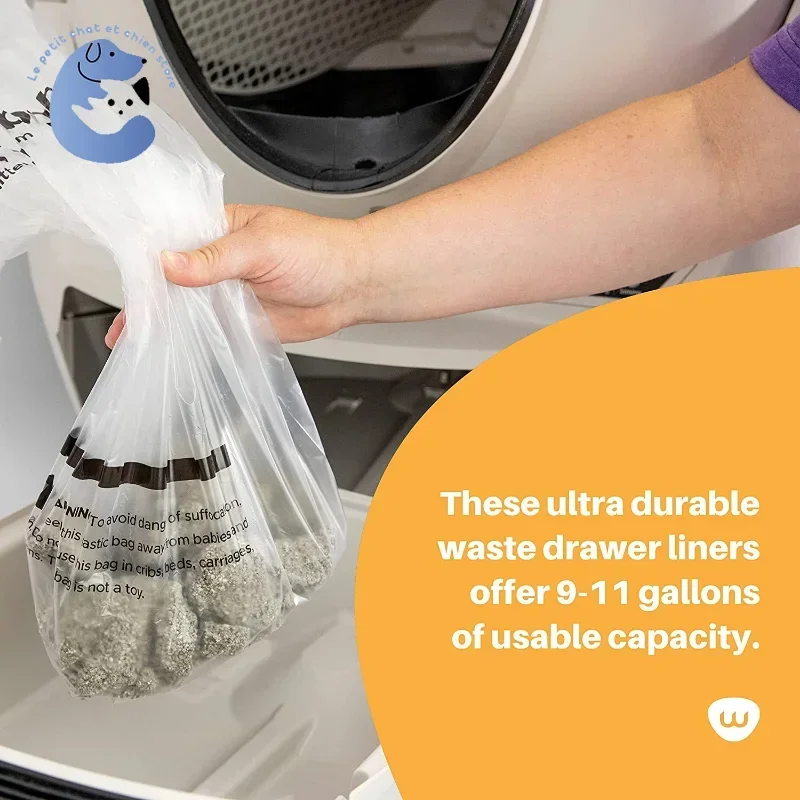 Forros de cajón de residuos, bolsas de forro de caja de arena, ajuste personalizado para Robot de arena 3 9-11 galones de capacidad - imagen 3