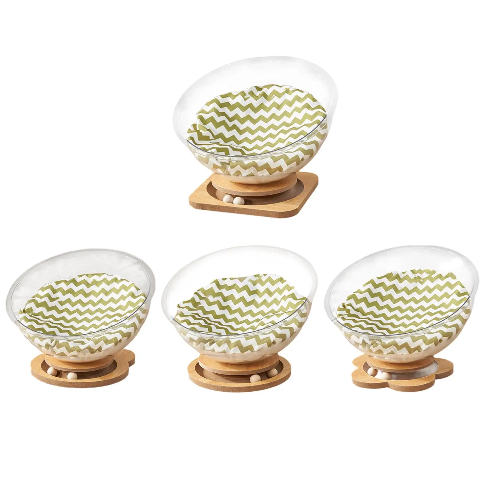 Space Capsule Cat Bed with Cushion Stable Four Season Easy to Clean Clear Cat Furniture Pet Bed Cat Nest for Cat Kitty Kitten