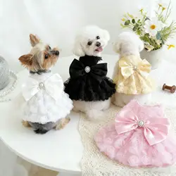 Vestido primavera para perros pequeños y gatos – Ropa ligera transpirable