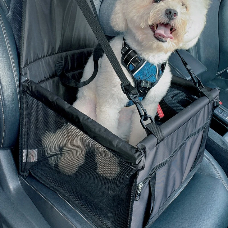 Cojín para asiento de perro, cojín para coche de mascota, bolsa colgante de malla, cojín para coche para perro, bolsa transpirable para salir de viaje - imagen 2