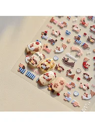 Pegatinas de uñas para perros Dachshund - estilo primavera-verano 2024