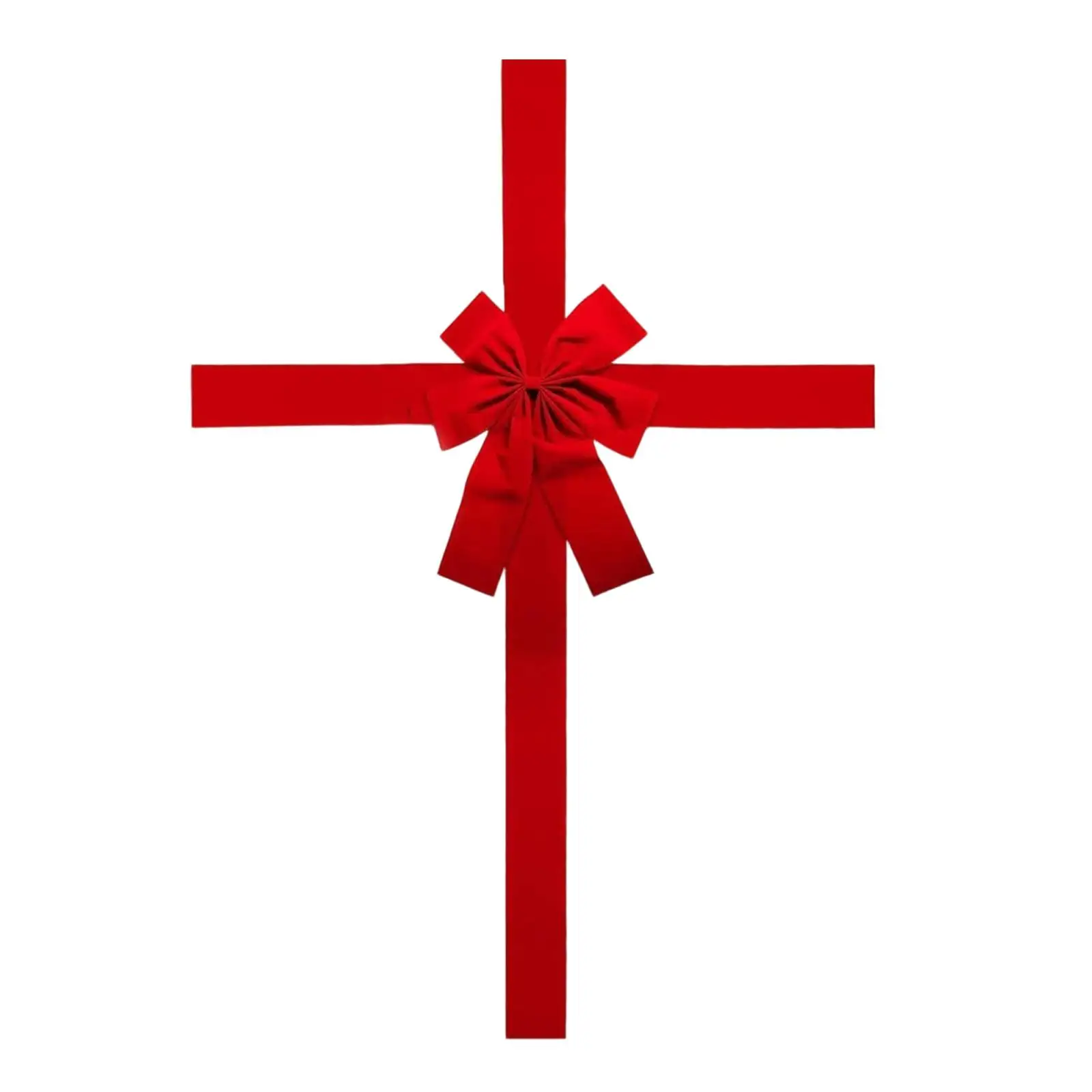 Door Hanging Bow Backdrop Versatile, Christmas Decoration, Christmas Cabinet Door Ribbon for Gift Wrapping Home