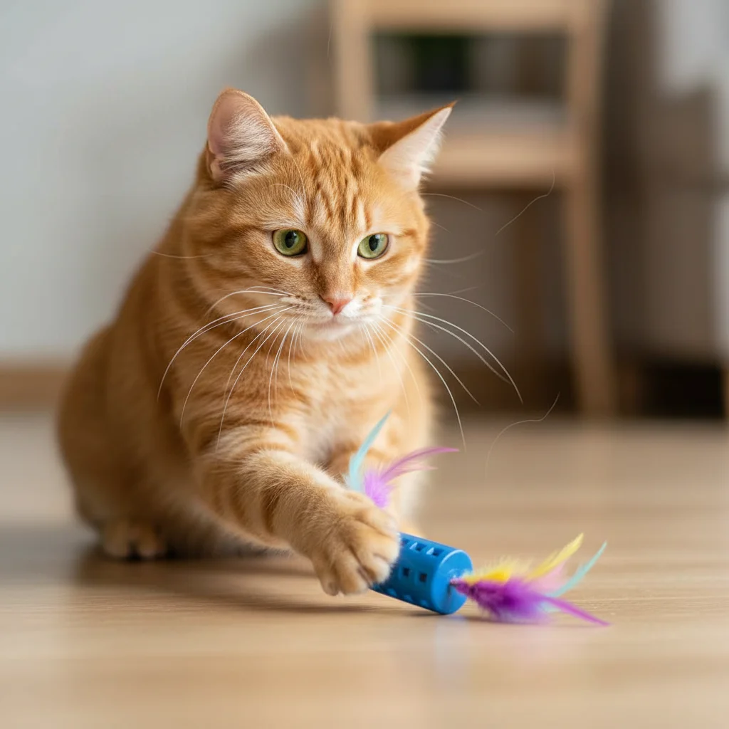 Varita de plumas con campana para gatos – Juguete interactivo contra el hastío - imagen 2